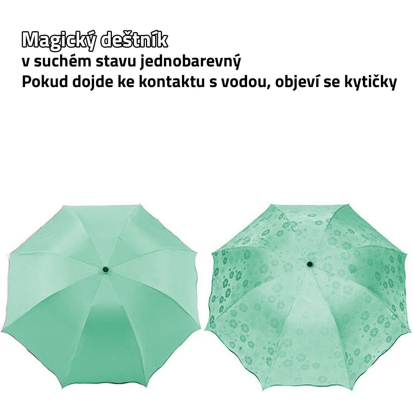 Deštník skládací magický mint