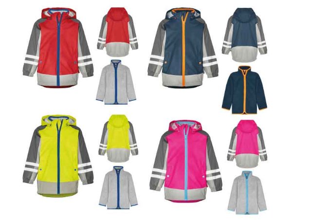 Dětská bunda 3v1 pláštěnka větrovka Playshoes 