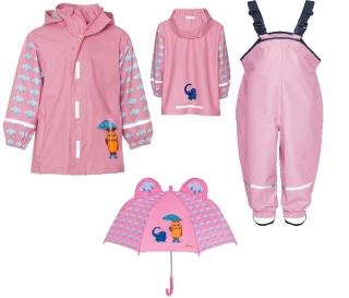 Playshoes komplet 3v1 bunda, kalhoty deštník 3d Sovička