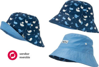 Klobouk 2v1 Playshoes s UV ochranou velryba