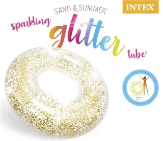 Nafukovací kruh třpytivý s glittery